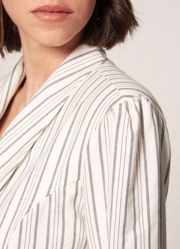 Mob - Blazer Alfaiataria  Volume Manga Estampado 4