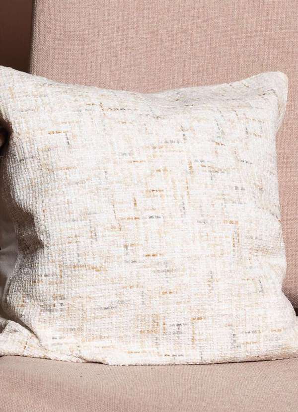 Lamis - Capa de Almofada Flocada Creme