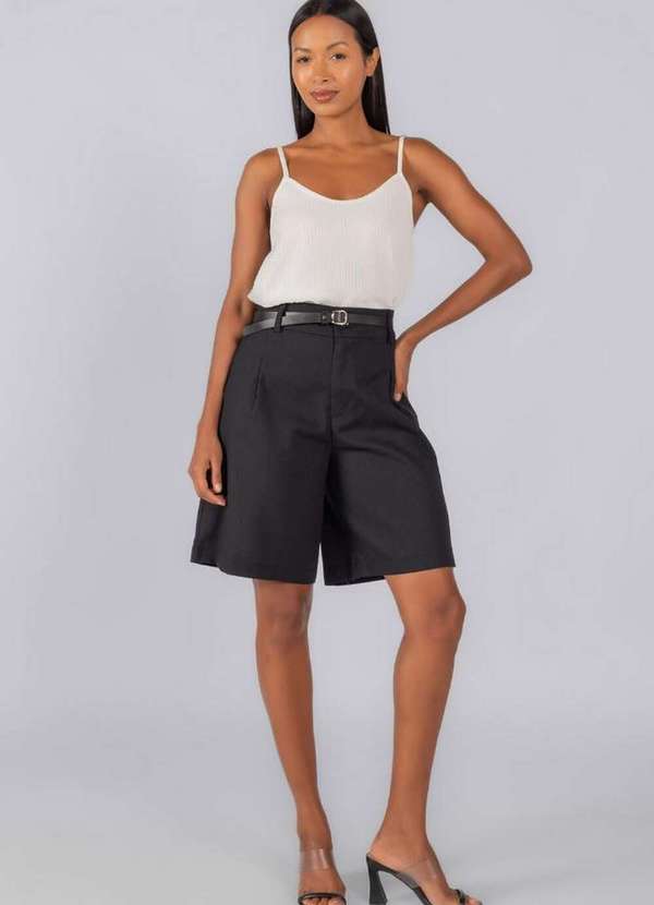 Lamis - Blusa Alca Plissada Forrada Off White