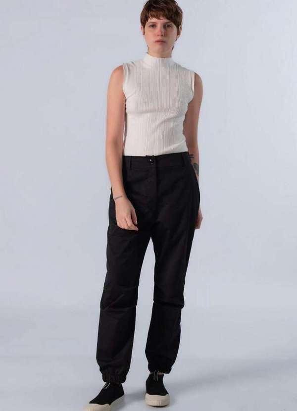 Lamis - Blusa Basica em Viscose Off White