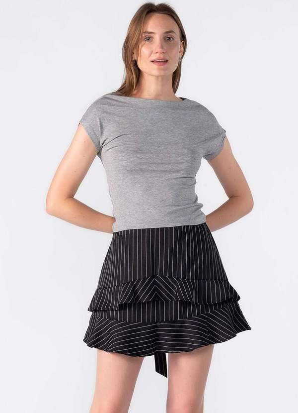 Lamis - Blusa Basica Manga Morcego Cinza 4