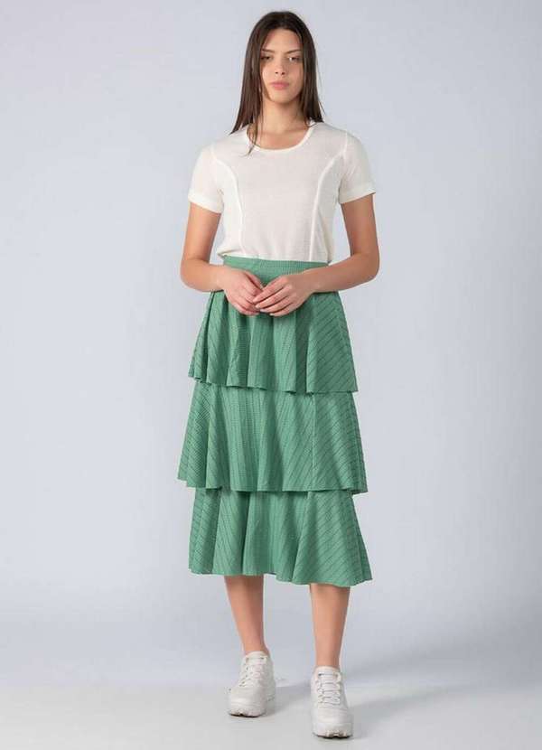 Lamis - Blusa Basica Nervura Frontal Off White