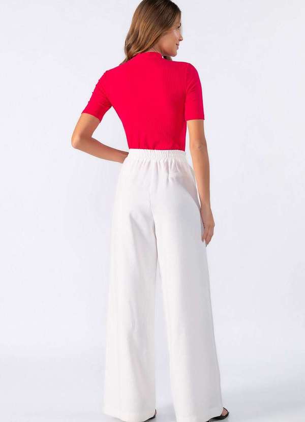 Lamis - Blusa Canelada Gola Alta Pink 4