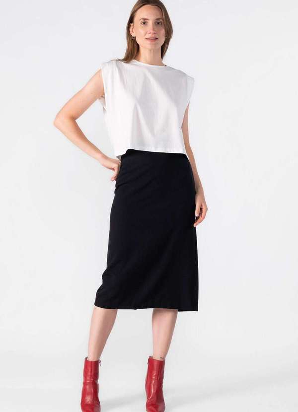 Lamis - Blusa Cropped Muscle Tee Branco 2