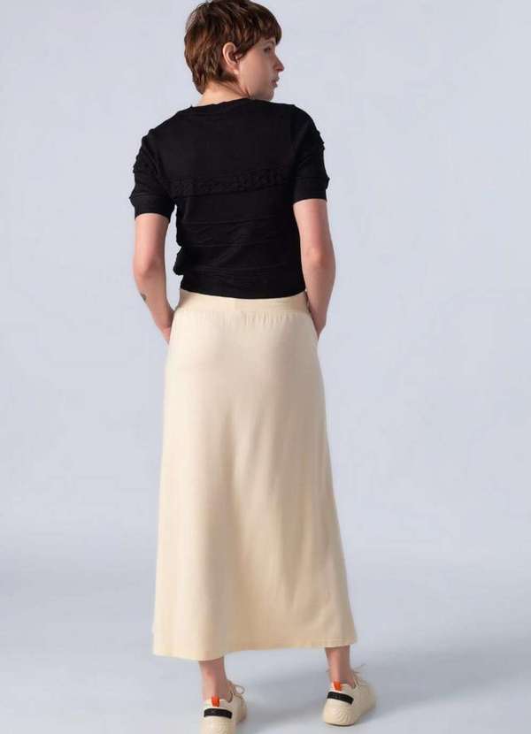 Lamis - Blusa Curta em Viscose com Texturas Preto 4