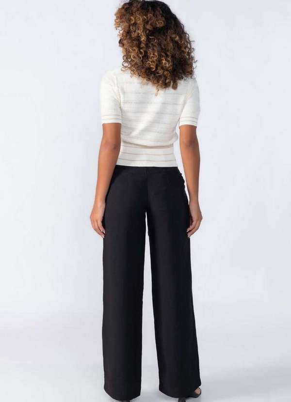 Lamis - Blusa de Manga Fios de Lurex Creme 4