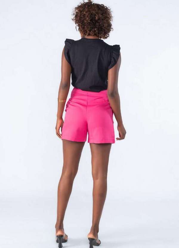 Lamis - Blusa em Algodao Muscle Babado Preto 4