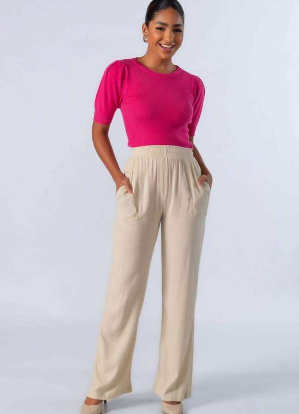 Lamis - Blusa em Viscose Manga Princesa Pink 3