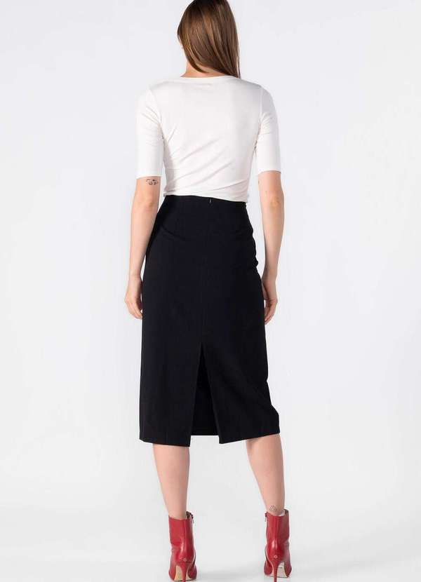 Lamis - Blusa Malha Basica Manga 3/4 Branco 4