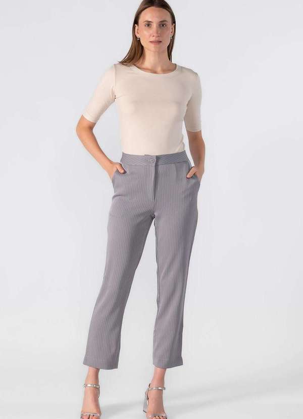 Lamis - Blusa Malha Basica Manga 3/4 Bege 2