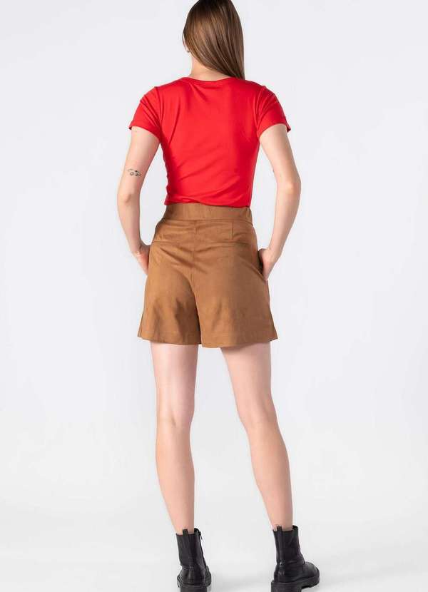 Lamis - Blusa Malha Gola V Vermelho 4