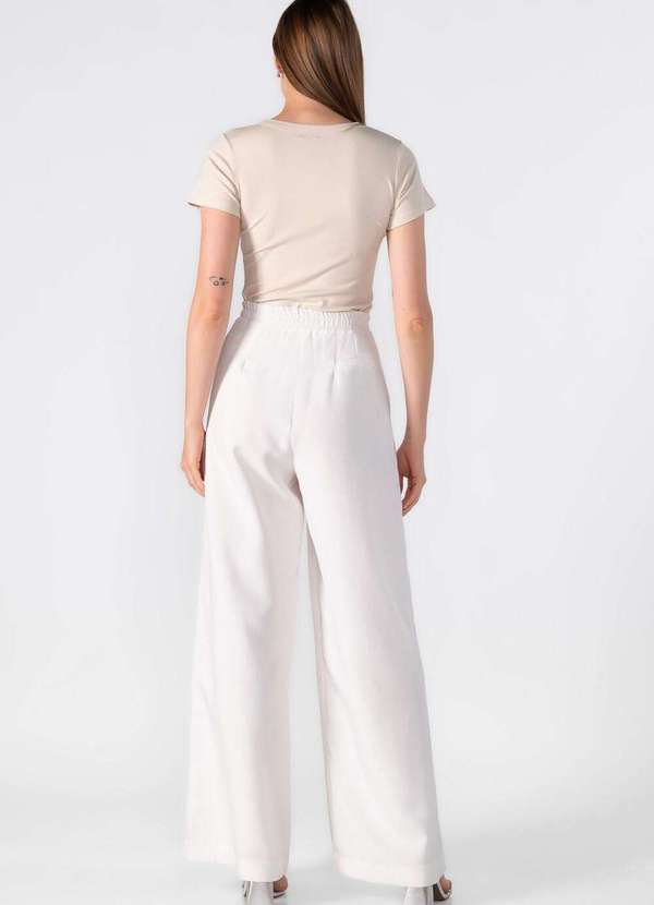 Lamis - Blusa Malha Gola V Bege 4