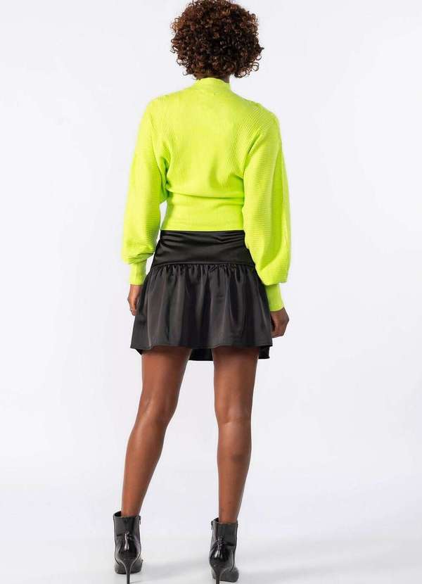 Lamis - Blusa Manga Longa Bufante Verde 4