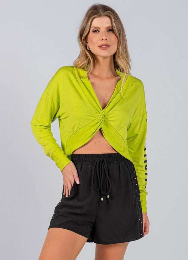 Lamis - Blusa Moleton Sport Frente Torcida Verde 2