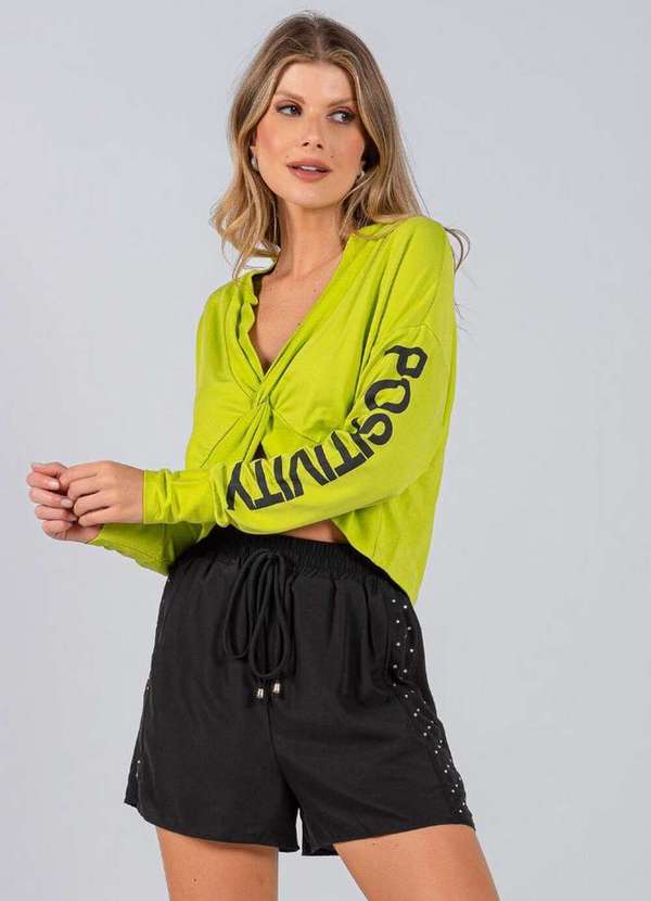 Lamis - Blusa Moleton Sport Frente Torcida Verde 3