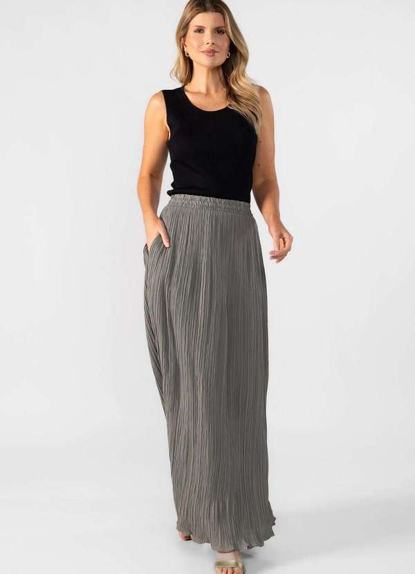 Lamis - Blusa Regata Modal Canelada Preto 2