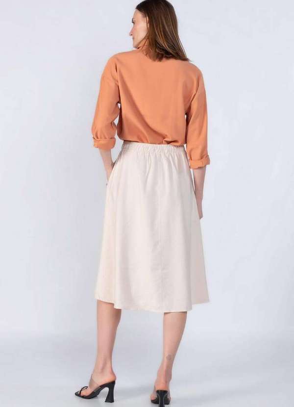 Lamis - Camisa Ampla em Viscose Texturas Marrom 4