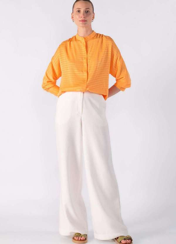 Lamis - Camisa Manga Longa Vista Dupla Laranja 2