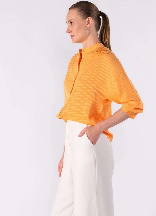 Lamis - Camisa Manga Longa Vista Dupla Laranja 3