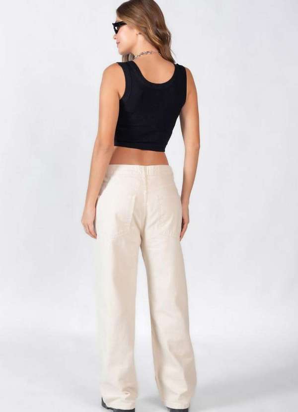 Lamis - Cropped Canelado Regata Preto 4