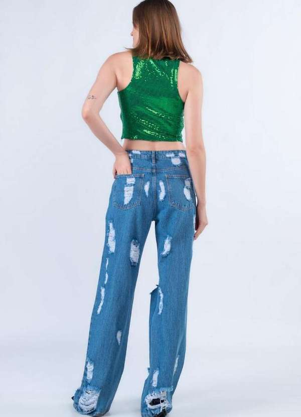 Lamis - Cropped Ilhos com Ziper Verde 4