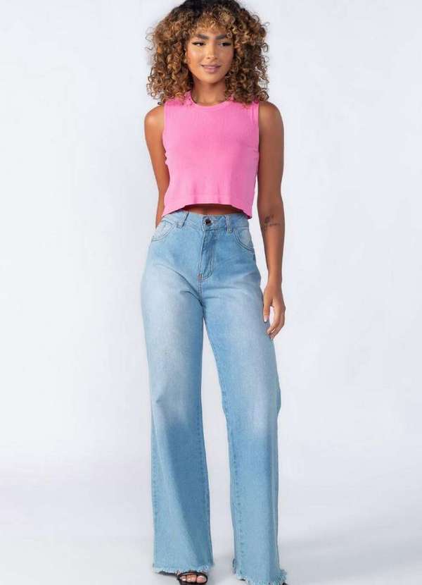Lamis - Cropped Regata Soltinho Rosa 2