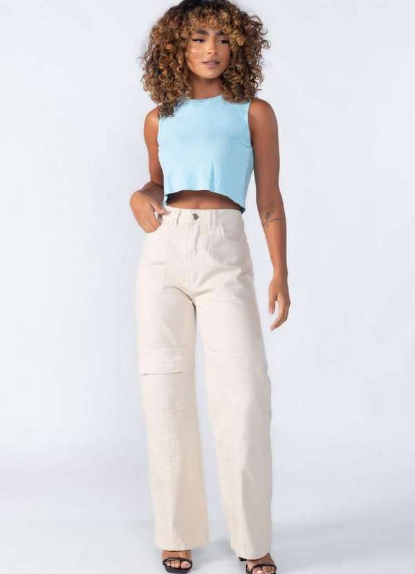 Lamis - Cropped Regata Soltinho Azul 2