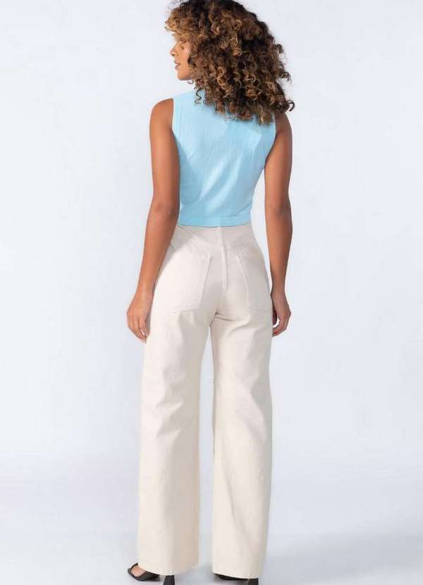 Lamis - Cropped Regata Soltinho Azul 4