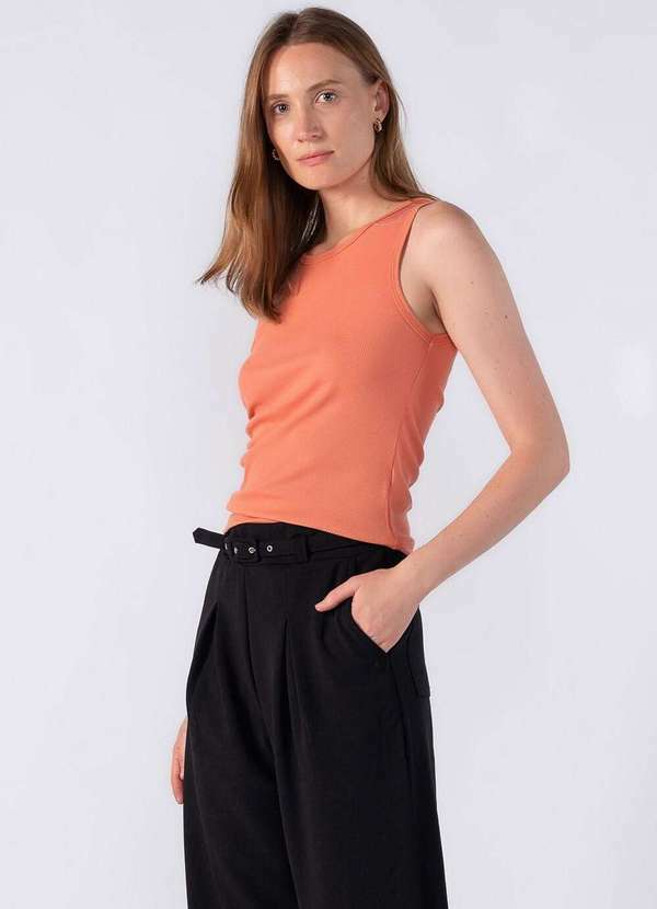 Lamis - Regata Canelada Franzido Lateral Salmao 3