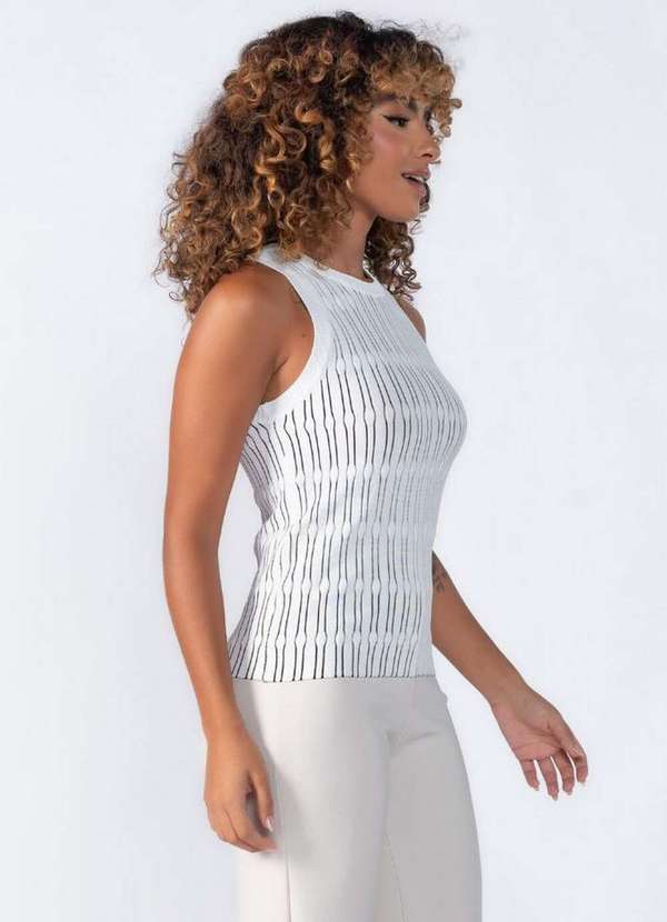 Lamis - Regata com Listra Trabalhada Branco 3