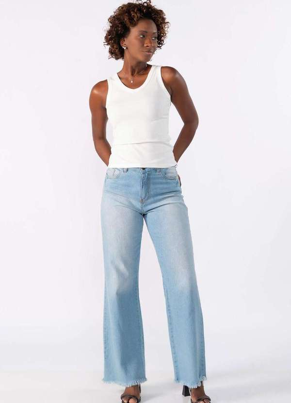 Lamis - Regata Decote V Canelada Off White