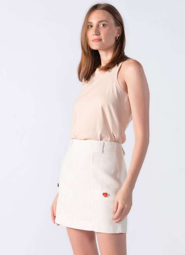 Lamis - Regata em Algodao Abertura Lateral Bege 3