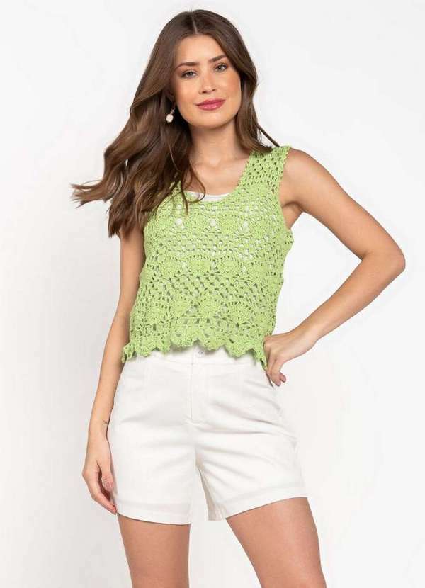 Lamis - Regata em Crochet Verde