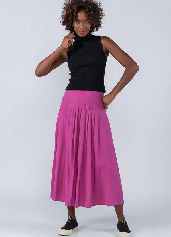 Lamis - Regata em Tricot Cacharrel Gola Alta Preto