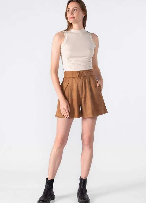 Lamis - Regata Raglan com Detalhe Acinturado Bege 2