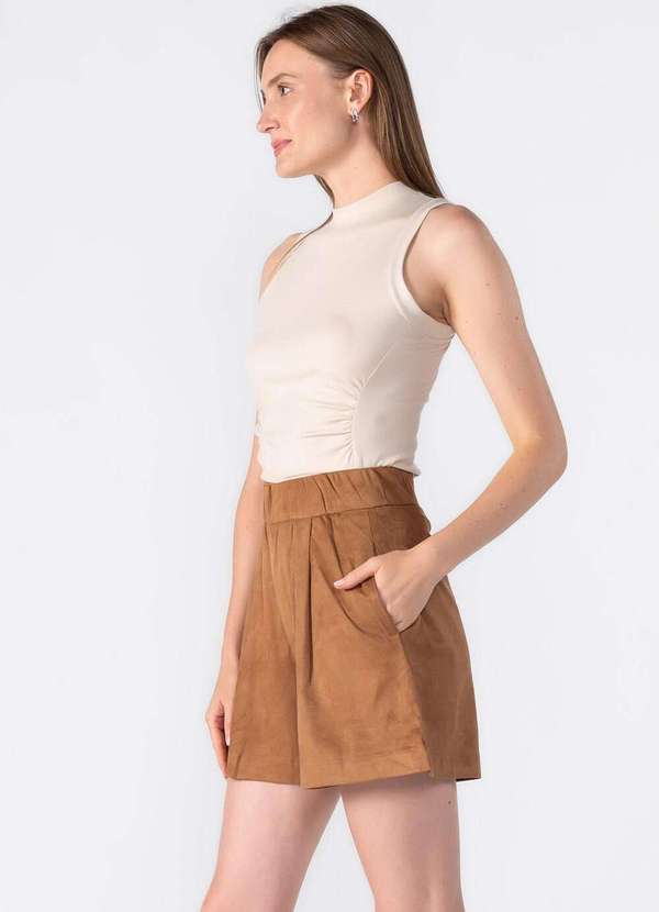 Lamis - Regata Raglan com Detalhe Acinturado Bege 3