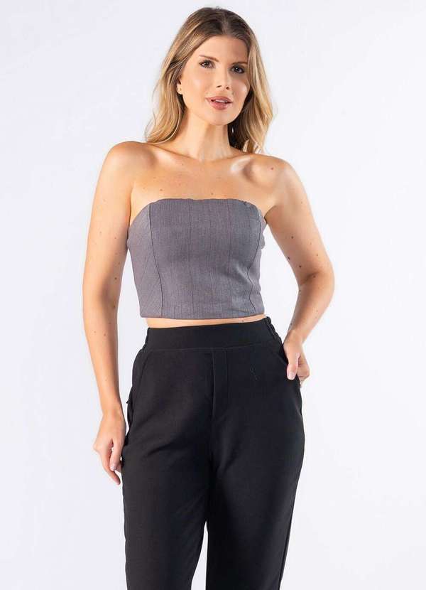 Lamis - Top Tomara que Caia Cinza