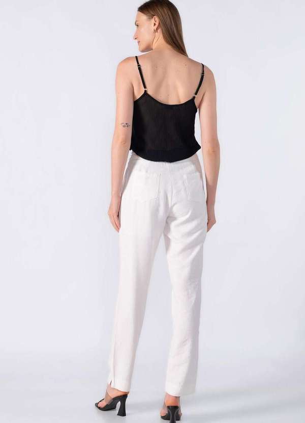 Lamis - Calca com Detalhe em Cordao na Cintura Branco 4