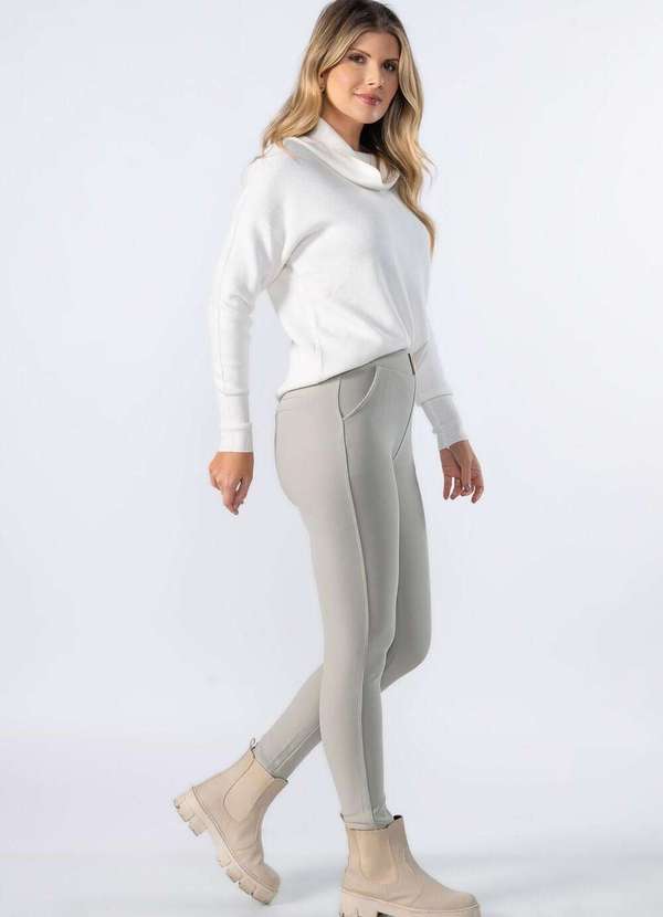 Lamis - Calca com Detalhe Metalizado no Cos Verde 3