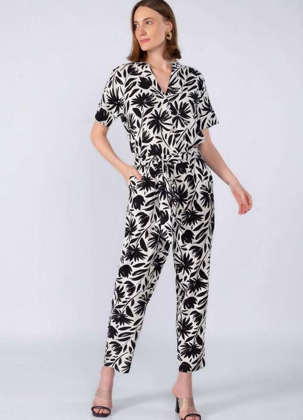 Lamis - Calca em Linho Clochard Reta Branco