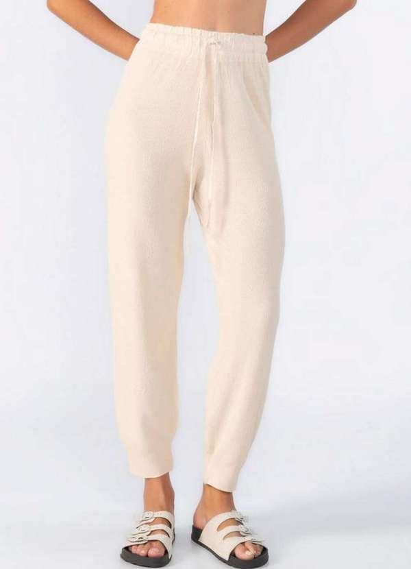 Lamis - Calca Jogger com Cordao Bege 2