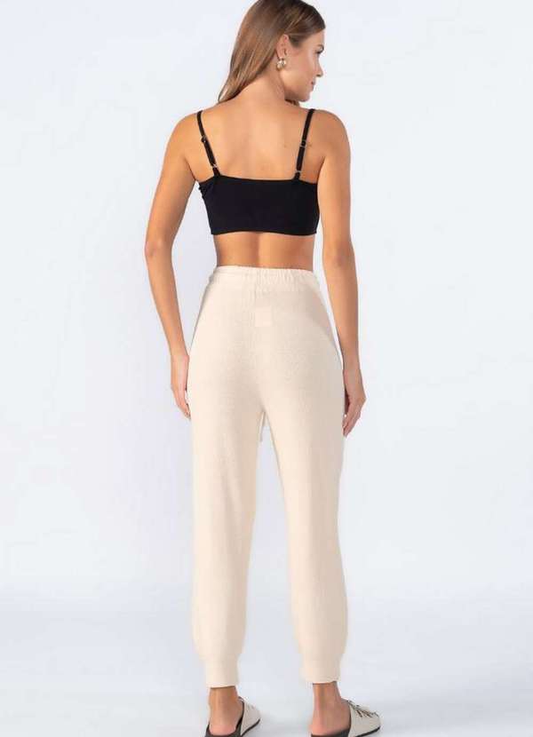 Lamis - Calca Jogger com Cordao Bege 4