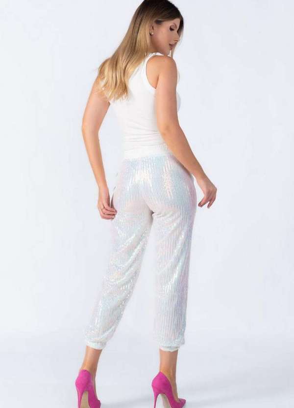 Lamis - Calca Jogger Paete Branco