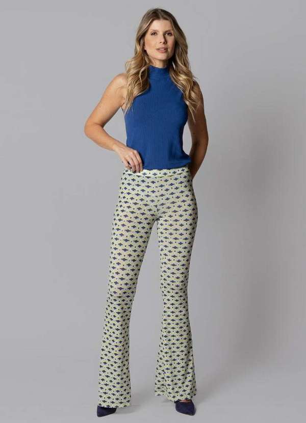 Lamis - Calca Legging Bailarina Estampada Azul