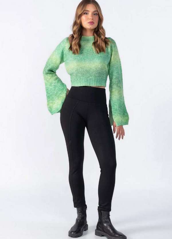 Lamis - Calca Legging Cos Largo Preto