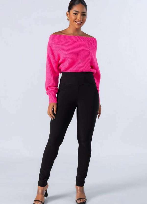 Lamis - Calca Legging Poliester com Bolsos Preto