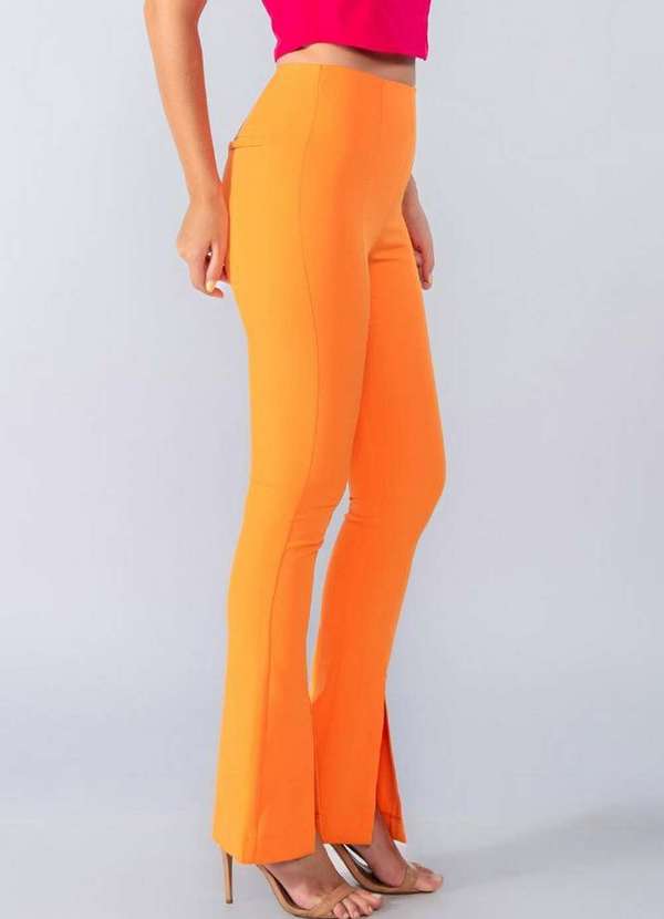 Lamis - Calca Monte Carlo com Fenda Laranja 3