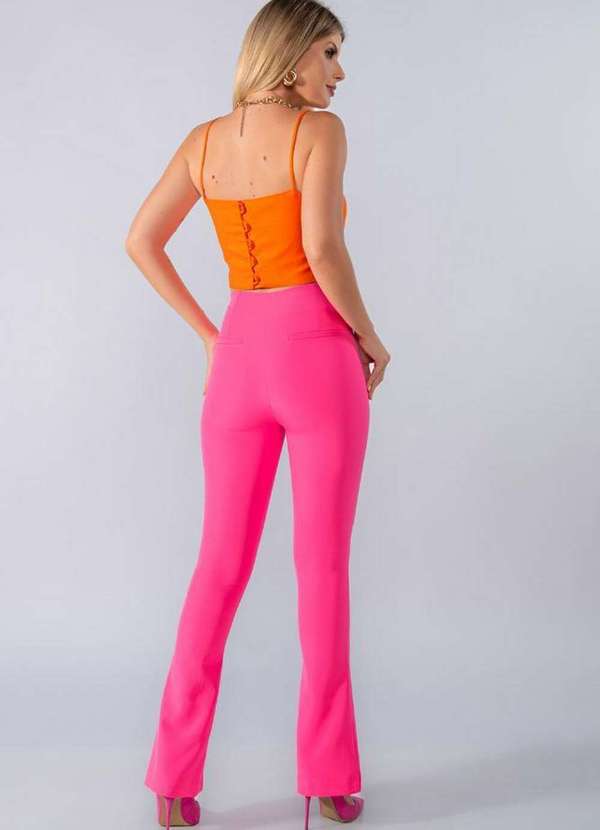 Lamis - Calca Monte Carlo com Fenda Rosa 4