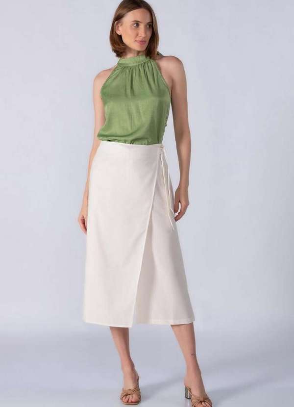 Pantacourt Envelope CalÃ§a Curta Feminina Pantacourt Calça