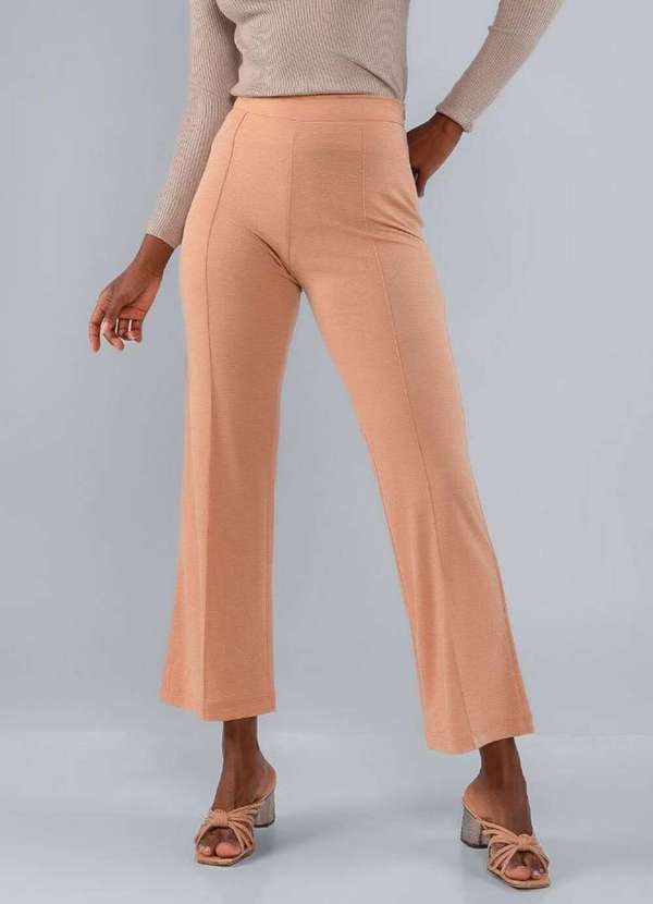 Malha Canelada Posthaus CalÃ§a Pantacourt Lamis Calca Pantacourt